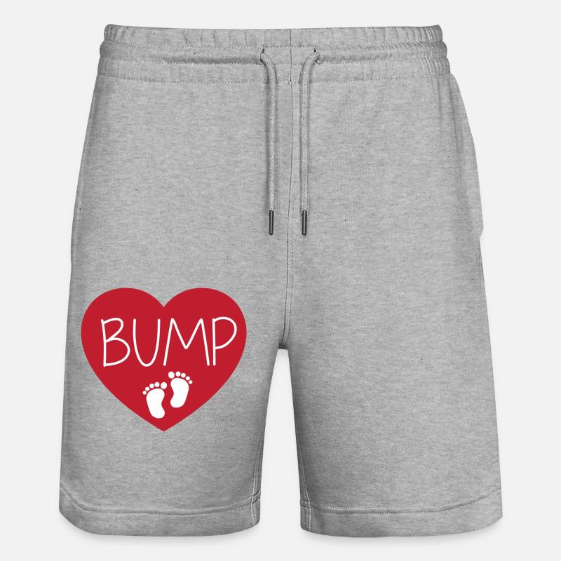 Foyer de bosse - Short de jogging bio TRAINER Stanley/Stella unisexe - gris chiné