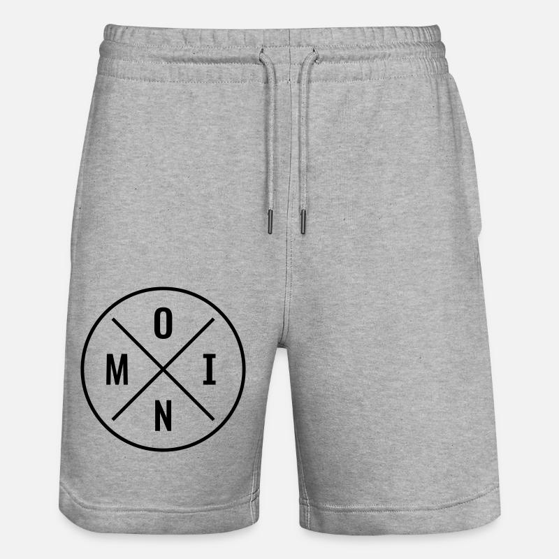 Moin - Stanley/Stella Unisex Bio Joggingshorts Trainer  - Grau meliert