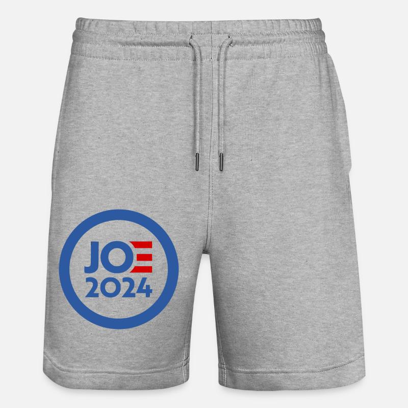 Joe biden 2024 - Stanley/Stella Unisex Bio Joggingshorts Trainer  - Grau meliert