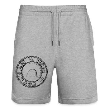 Haut - Short de jogging bio TRAINER Stanley/Stella unisexe - gris chiné - Devant - Nik (191cm) & Marisol (170cm)