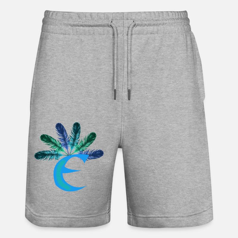 6 federn e - Stanley/Stella Unisex Bio Joggingshorts Trainer  - Grau meliert