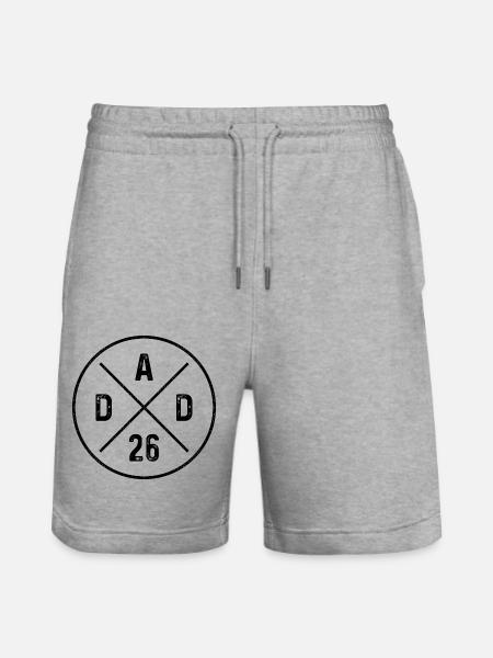 Isä 26 Grunge Vauvan isänpäivä - Isä 2026 -lahja - Stanley/Stella Trainer unisex luomu-collegeshortsit - harmaasävyinen