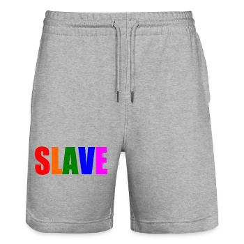 Slave - Stanley/Stella Unisex Bio Joggingshorts Trainer  - Grau meliert - Vorne - Nik (191cm) & Marisol (170cm)