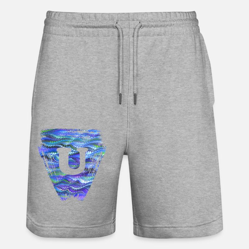 Triangle E 103 U - Short de jogging bio TRAINER Stanley/Stella unisexe - gris chiné
