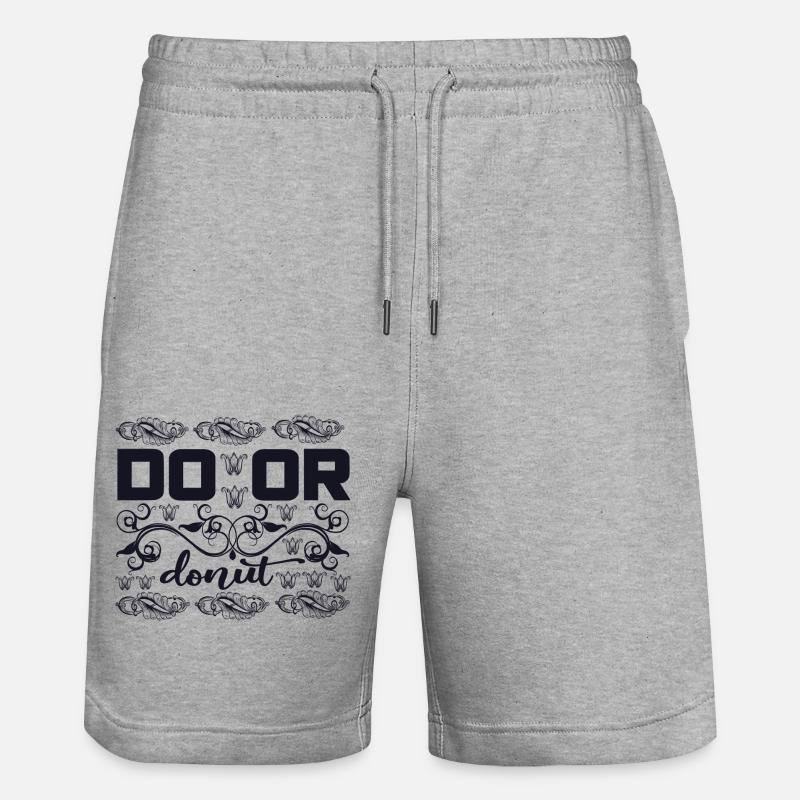 do or donut - Stanley/Stella Unisex Bio Joggingshorts Trainer  - Grau meliert