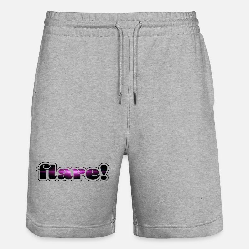 flare! frame - Stanley/Stella Unisex Bio Joggingshorts Trainer  - Grau meliert