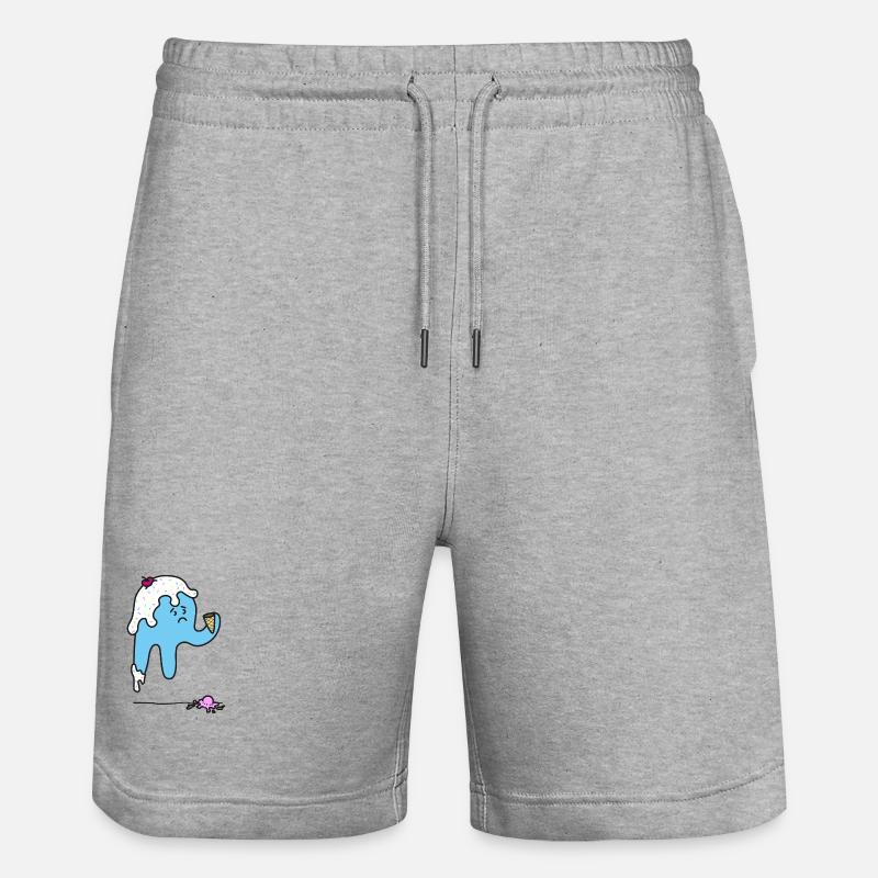 Jellif - Short de jogging bio TRAINER Stanley/Stella unisexe - gris chiné