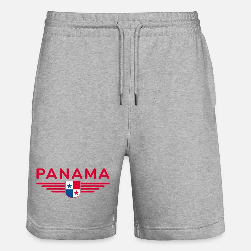 Conception du t-shirt Panama - Short de jogging bio TRAINER Stanley/Stella unisexe - gris chiné