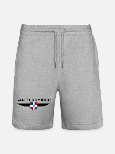 Santo Domingo T-Shirt Design - Stanley/Stella Trainer Unisex Organic Jogging Shorts - heather grey