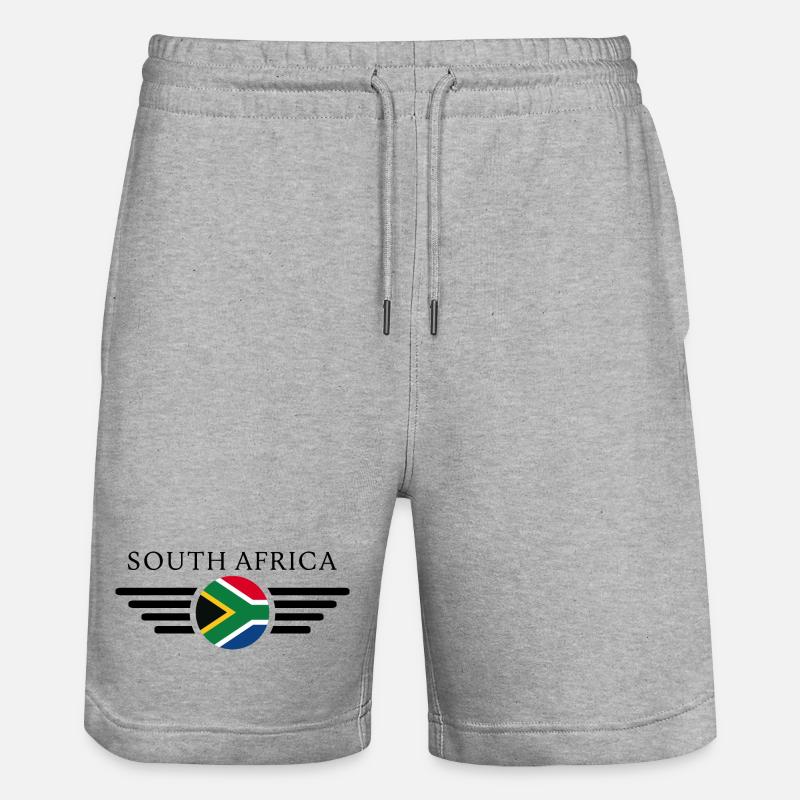 Afrique du Sud - Short de jogging bio TRAINER Stanley/Stella unisexe - gris chiné