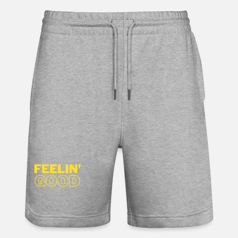 FEELIN' GOOD - Stanley/Stella Unisex Bio Joggingshorts Trainer  - Grau meliert