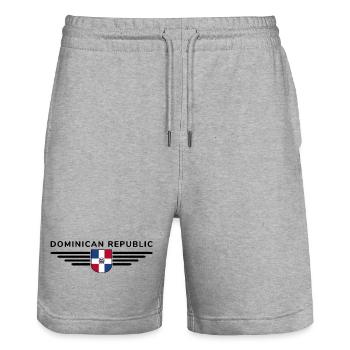 République dominicaine T-Shirt Design - Short de jogging bio TRAINER Stanley/Stella unisexe - gris chiné - Devant - Nik (191cm) & Marisol (170cm)