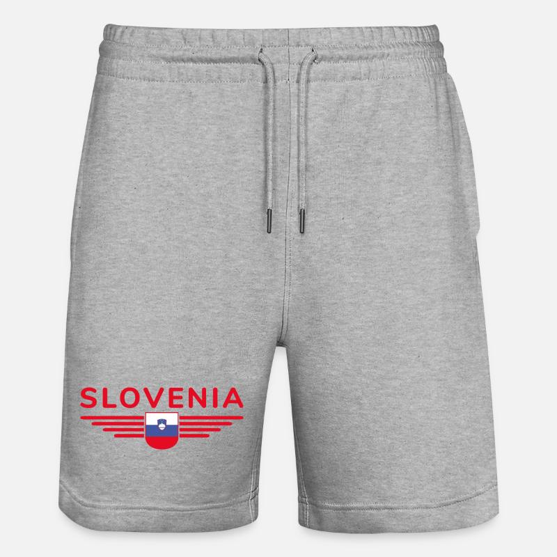 Design slovène élégant - Short de jogging bio TRAINER Stanley/Stella unisexe - gris chiné