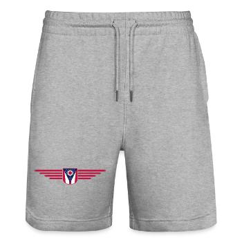 T-shirt de supporter de l'Ohio – Un incontournable pour les fans - Short de jogging bio TRAINER Stanley/Stella unisexe - gris chiné - Devant - Nik (191cm) & Marisol (170cm)