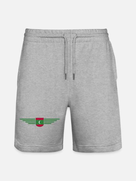 Malediven Fans: Exklusive Shirts - Stanley/Stella Unisex Bio Joggingshorts Trainer - Grau meliert