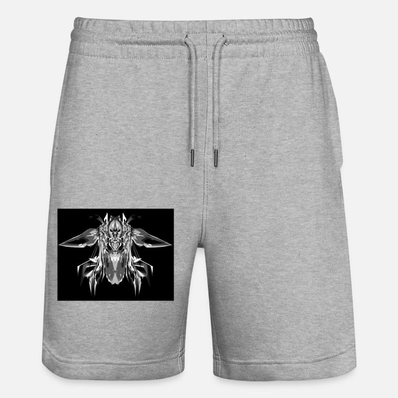 Art en noir et blanc - Short de jogging bio TRAINER Stanley/Stella unisexe - gris chiné