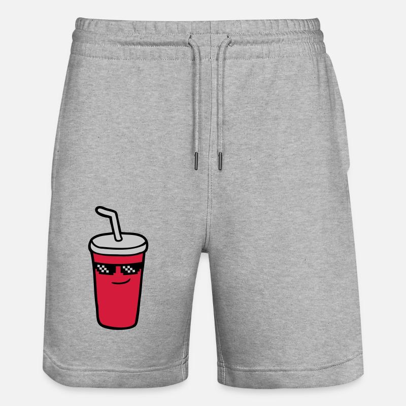 Lunettes de soleil Pixel Cola - Short de jogging bio TRAINER Stanley/Stella unisexe - gris chiné