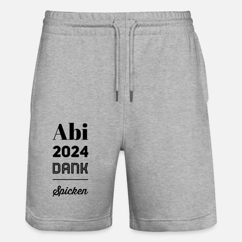 Abitur 2024 - Short de jogging bio TRAINER Stanley/Stella unisexe - gris chiné