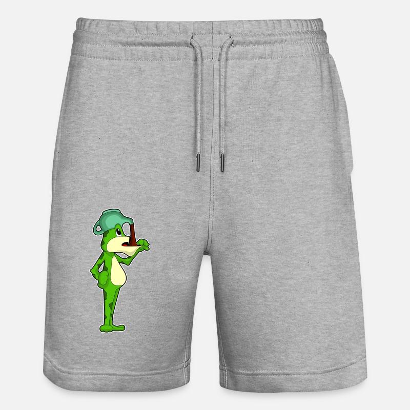 Cafetière grenouille - Short de jogging bio TRAINER Stanley/Stella unisexe - gris chiné