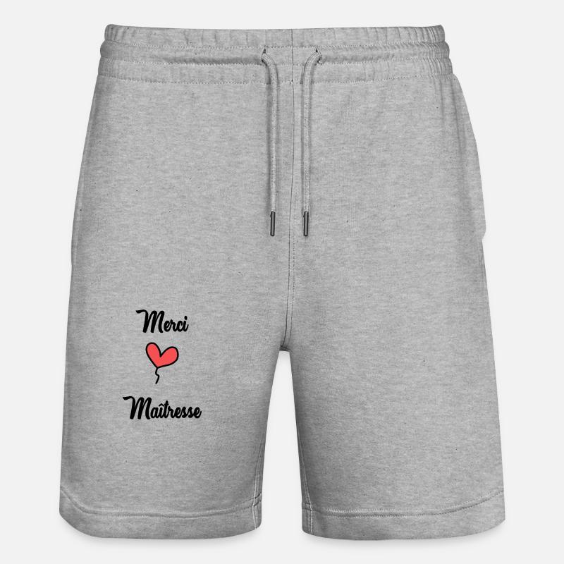 MAÎTRESSE - Short de jogging bio TRAINER Stanley/Stella unisexe - gris chiné