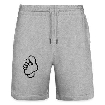 Foot Care - Podiatrist - Stanley/Stella Trainer Unisex Organic Jogging Shorts - heather grey - Front - Nik (191cm) & Marisol (170cm)