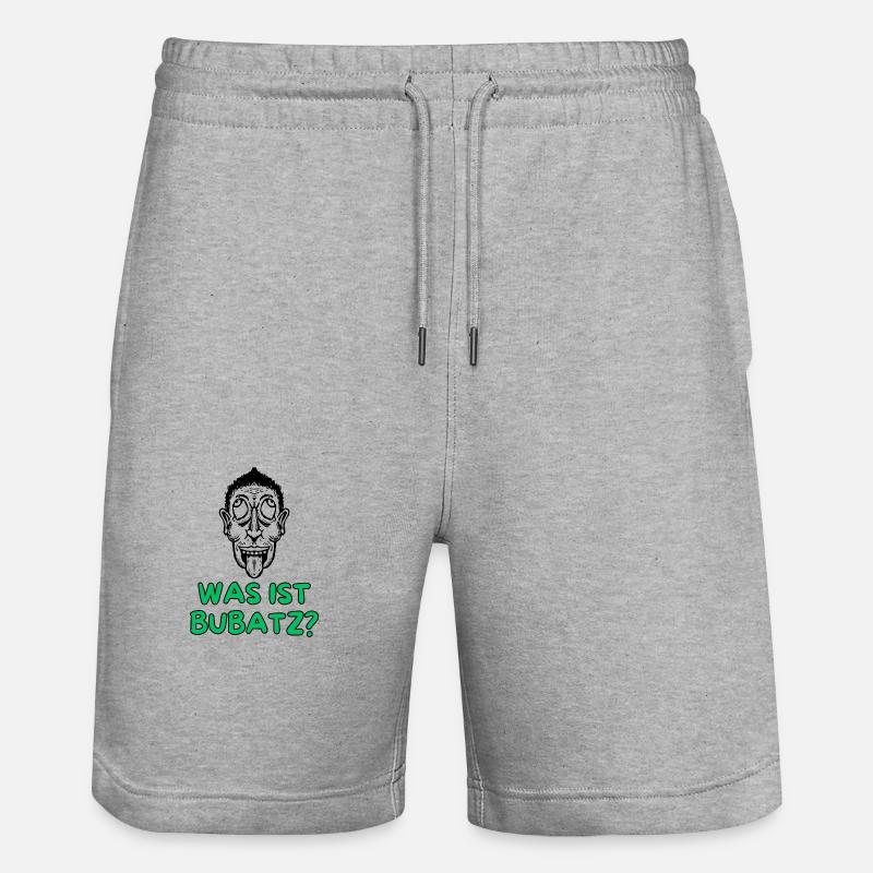 Was ist Bubatz ... ? (Rambo Zambo) - Stanley/Stella Unisex Bio Joggingshorts Trainer  - Grau meliert