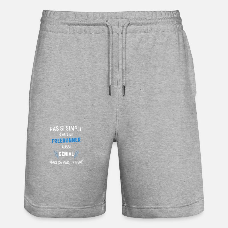 Freerunner Génial - Short de jogging bio TRAINER Stanley/Stella unisexe - gris chiné