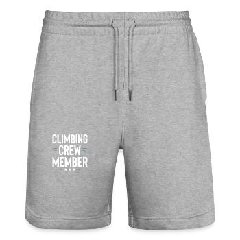 Climbing Crew - Stanley/Stella Unisex Bio Joggingshorts Trainer  - Grau meliert - Vorne - Nik (191cm) & Marisol (170cm)