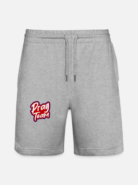 Prague Team - Stanley/Stella Trainer Unisex Organic Jogging Shorts - heather grey