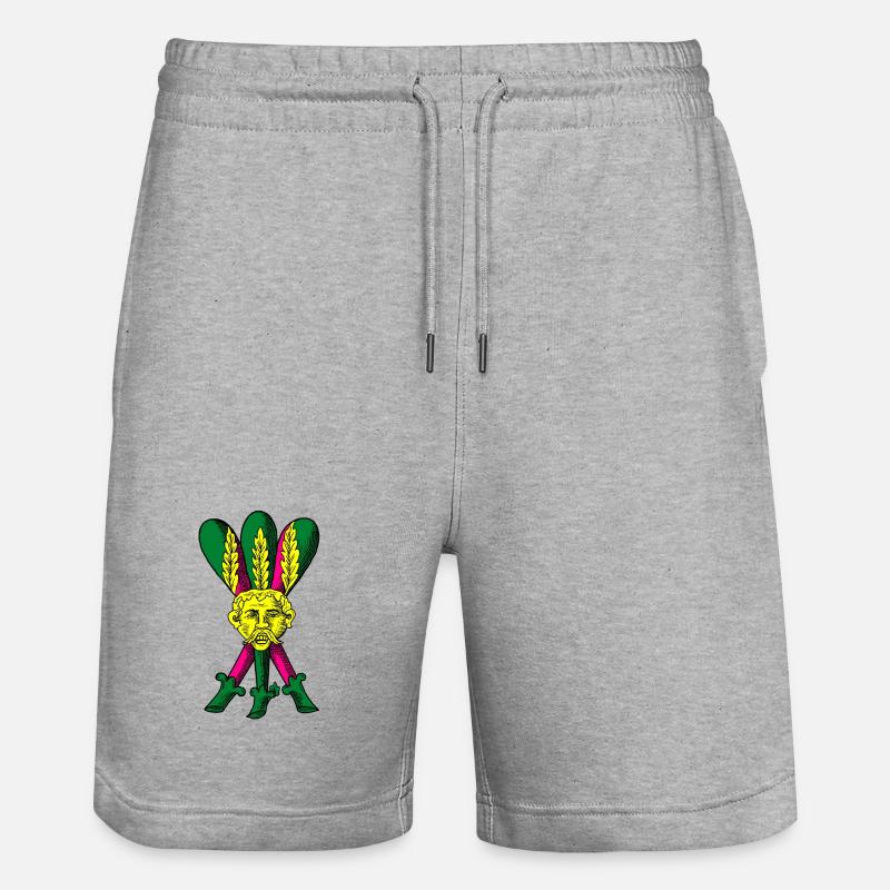 TROIS DE BÂTONS - Short de jogging bio TRAINER Stanley/Stella unisexe - gris chiné