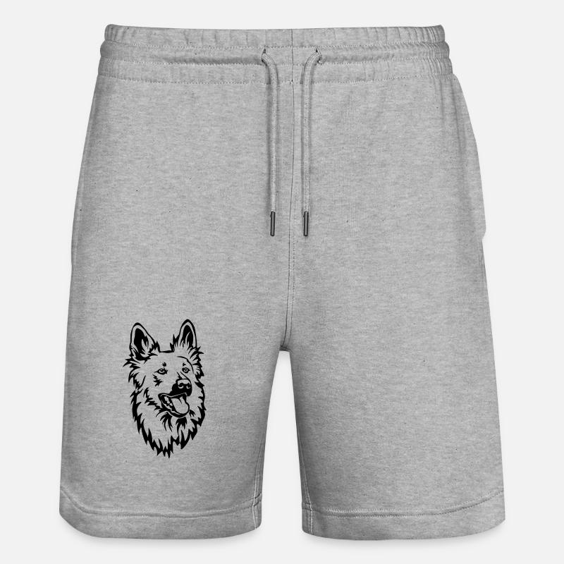 Tête harzer fuchs - Short de jogging bio TRAINER Stanley/Stella unisexe - gris chiné