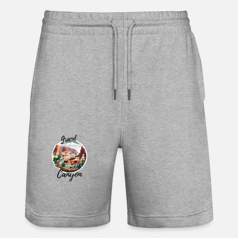 Grand Canyon - Short de jogging bio TRAINER Stanley/Stella unisexe - gris chiné
