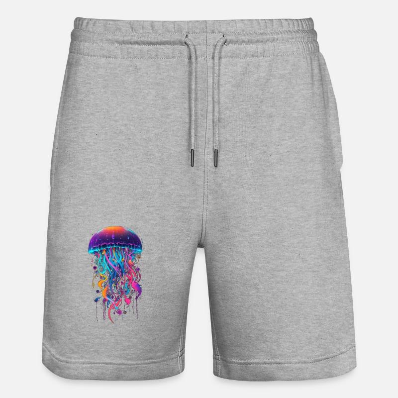 Méduse - Short de jogging bio TRAINER Stanley/Stella unisexe - gris chiné