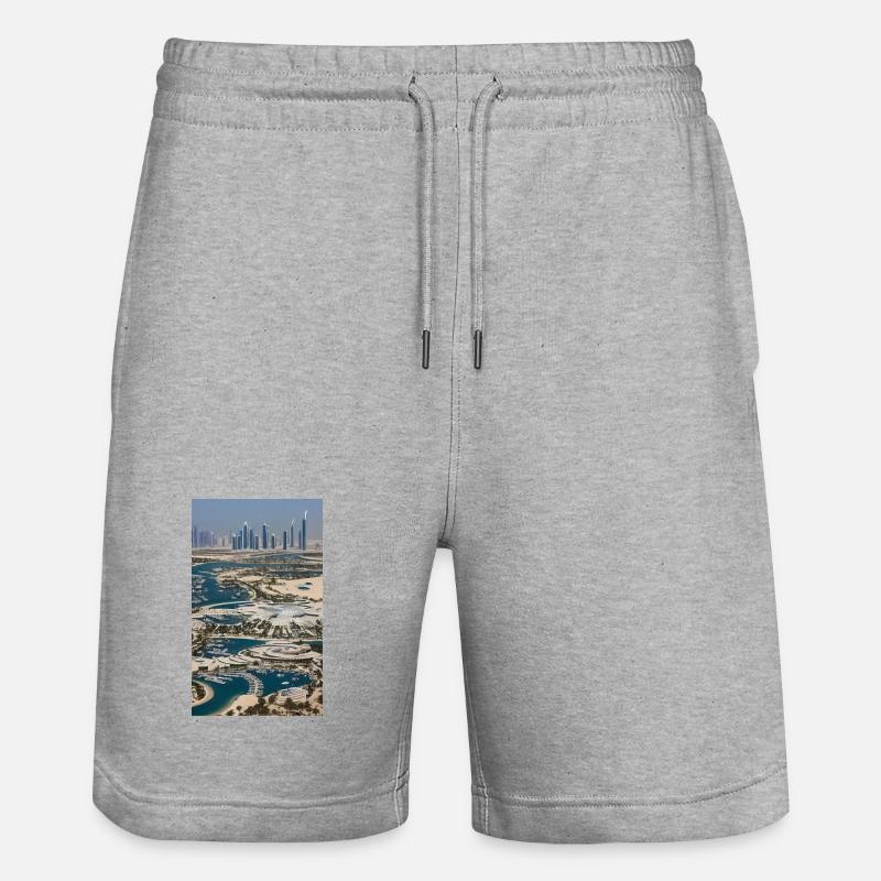 abu dhabi Abou Dabi - Short de jogging bio TRAINER Stanley/Stella unisexe - gris chiné