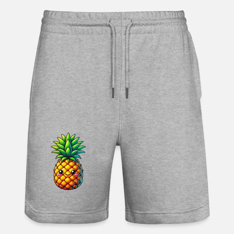 Ananas - Short de jogging bio TRAINER Stanley/Stella unisexe - gris chiné