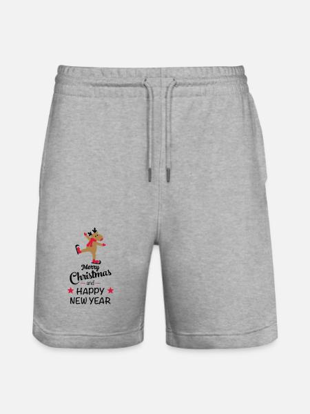 Noël drôle - Short de jogging bio TRAINER Stanley/Stella unisexe - gris chiné
