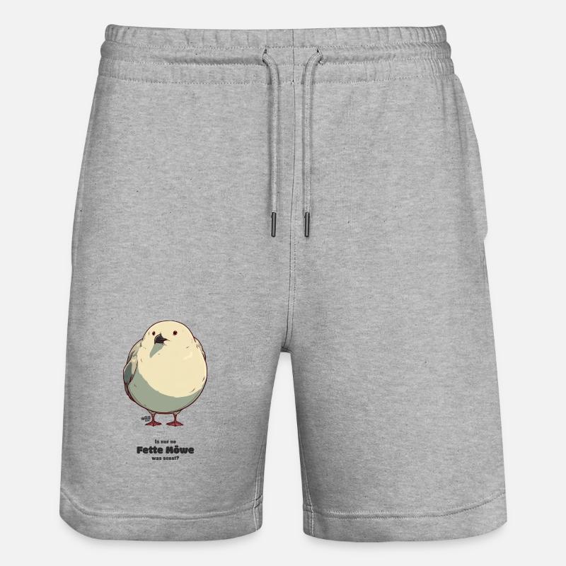 Grosse mouette - Short de jogging bio TRAINER Stanley/Stella unisexe - gris chiné