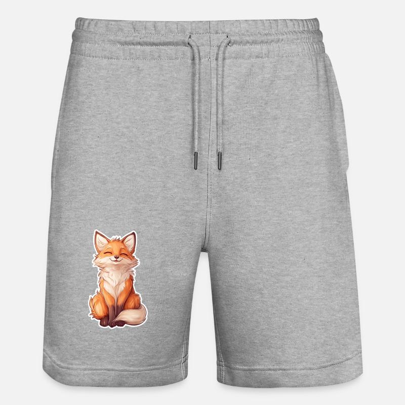 Fuchs - Stanley/Stella Unisex Bio Joggingshorts Trainer  - Grau meliert
