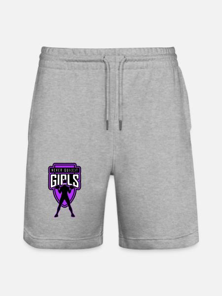 filles_jamais_tranquilles_unies - Short de jogging bio TRAINER Stanley/Stella unisexe - gris chiné