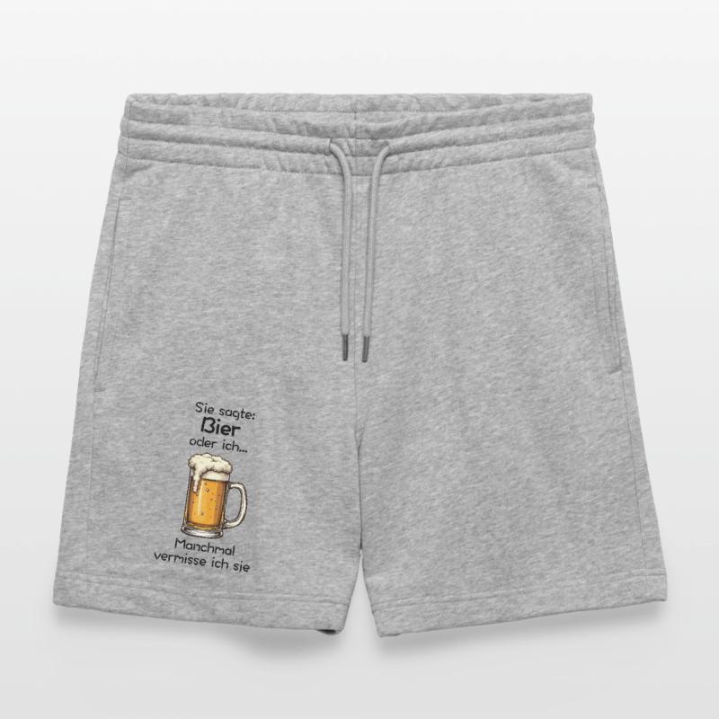 Bier oder ich? Manchmal vermisse ich sie Stanley/Stella Unisex Bio Joggingshorts Trainer 