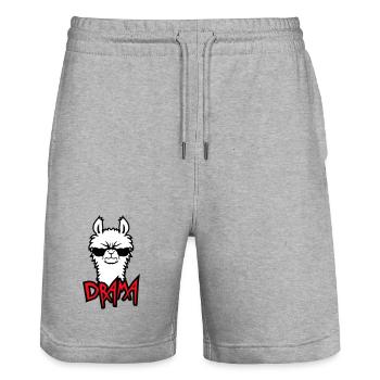 Lama Cool Wütend Sonnenbrille Pelzig Sauer Alpaka - Stanley/Stella Unisex Bio Joggingshorts Trainer  - Grau meliert - Vorne - Nik (191cm) & Marisol (170cm)