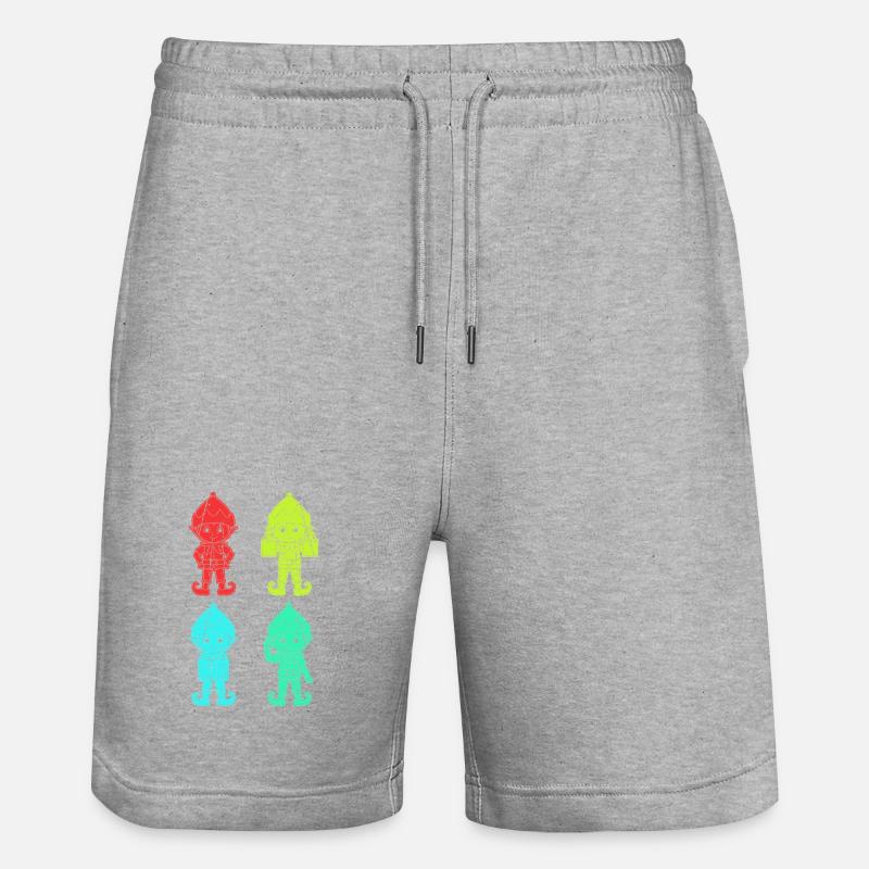 Noël Elfe de Noël Noël - Short de jogging bio TRAINER Stanley/Stella unisexe - gris chiné