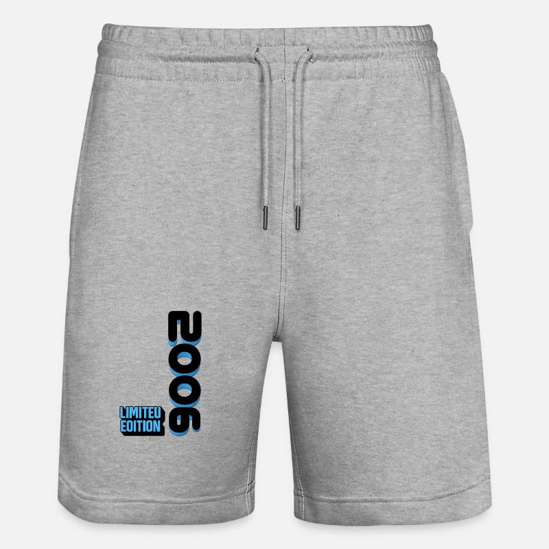 2006 LIMITED EDITION - Stanley/Stella Unisex Bio Joggingshorts Trainer  - Grau meliert