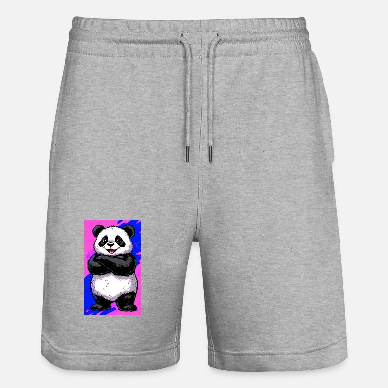 panda - Short de jogging bio TRAINER Stanley/Stella unisexe - gris chiné