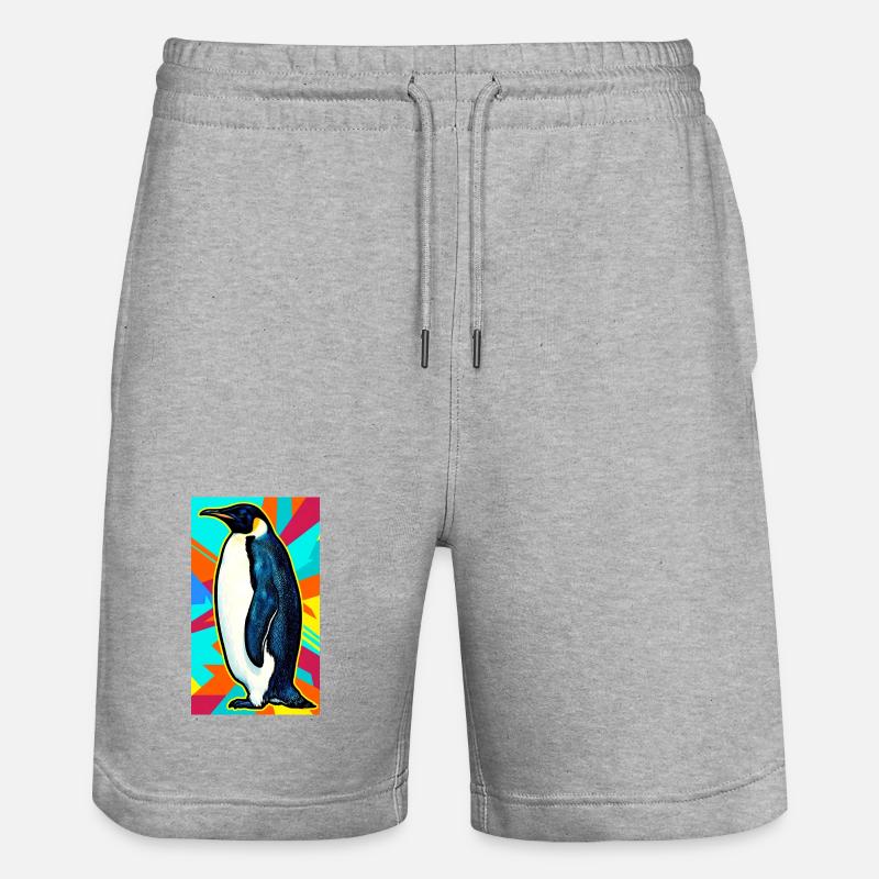 pingouin - Short de jogging bio TRAINER Stanley/Stella unisexe - gris chiné