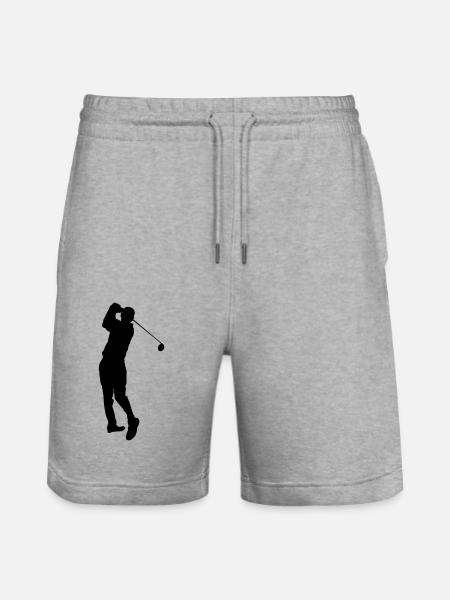Golfer - Stanley/Stella Trainer Unisex Organic Jogging Shorts - heather grey