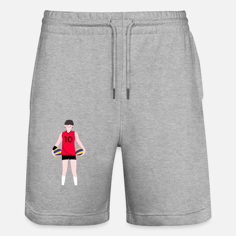 Joueuse de volley-ball - Short de jogging bio TRAINER Stanley/Stella unisexe - gris chiné