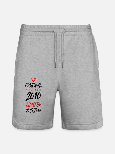 2010 limited edition - Stanley/Stella Unisex Bio Joggingshorts Trainer - Grau meliert
