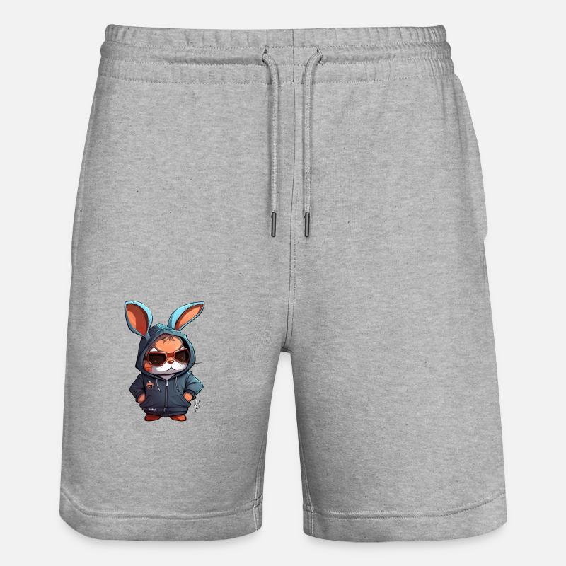 Lapin 4 - Short de jogging bio TRAINER Stanley/Stella unisexe - gris chiné