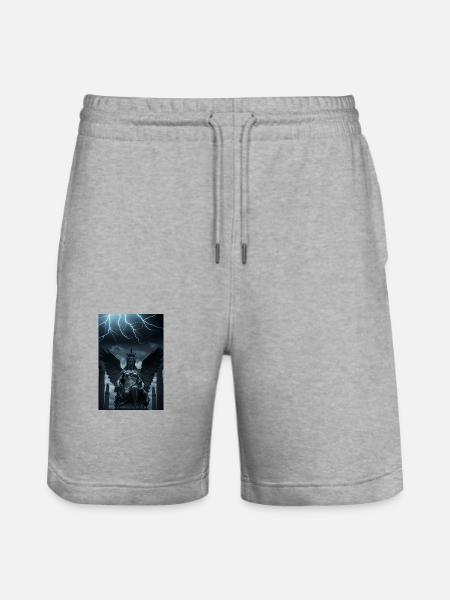 Gothic engel, voor fans van gothic muziek - Stanley/Stella uniseks bio-joggingshorts Mover  - grijs gemêleerd